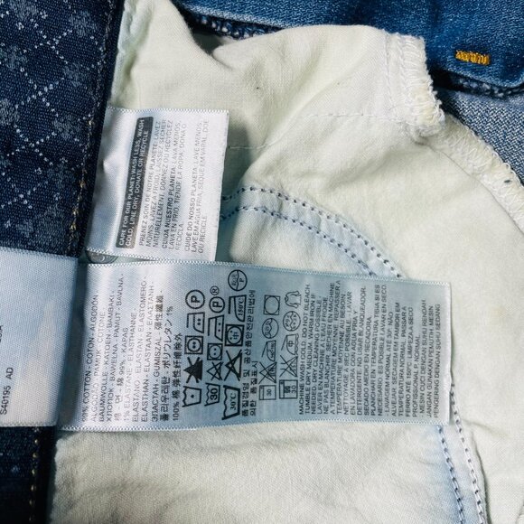 Levi's Strauss 525 Womens Blue Perfect Waist Straight Leg Denim Jeans Size 16 - Picture 8 of 11